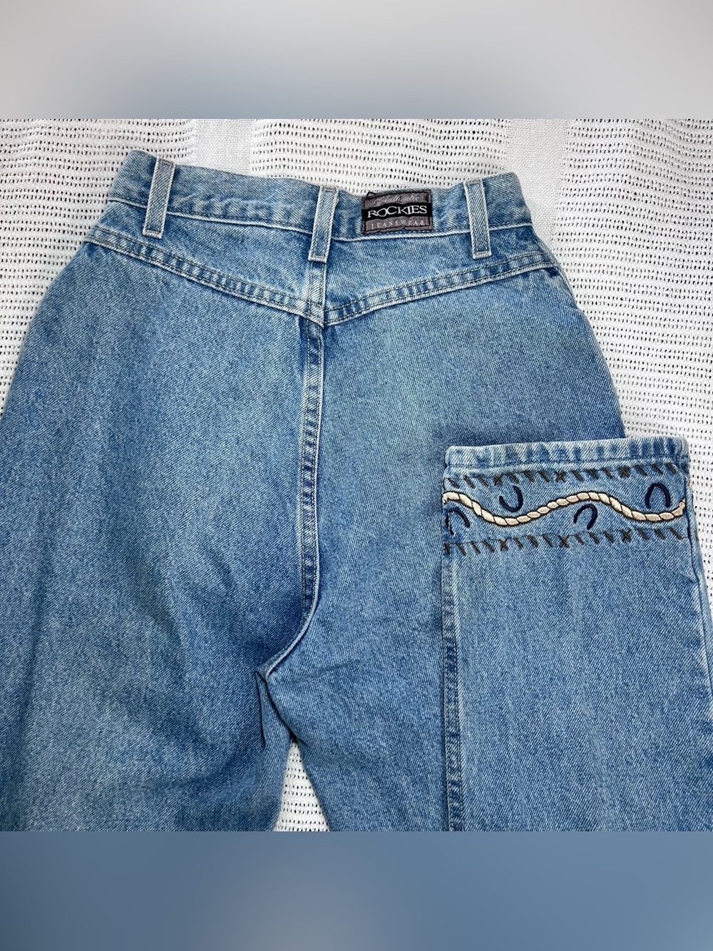 Vintage 80’s Rockies Jeanswear Bareback Embroidered Women’s Jeans 25/7 Cowgirl